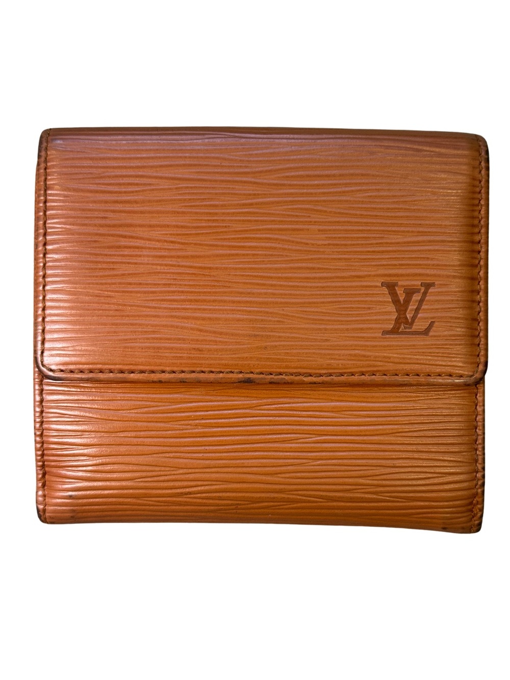 Louis Vuitton Epi Leather Compact Wallet in Tan Brown